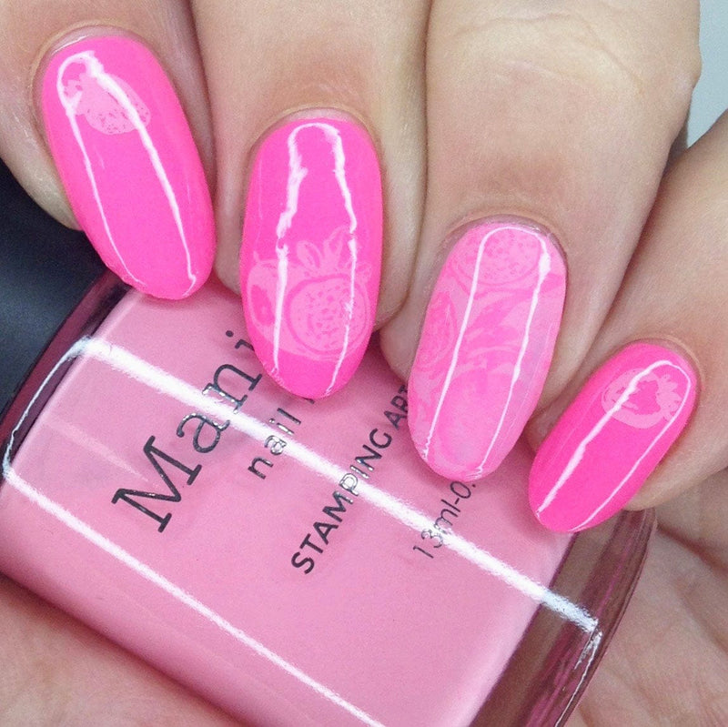 Seashell (B278) - Neon Pink Stamping Polish