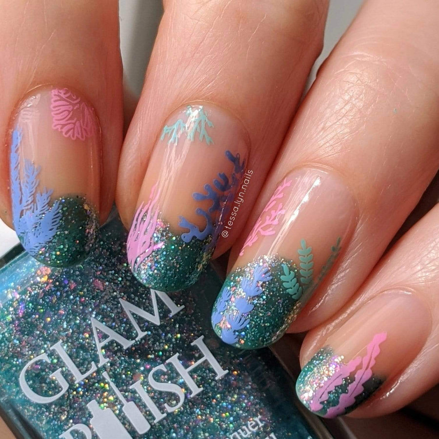 Coral Reef Under the Sea Nail Stamping Plate | Maniology