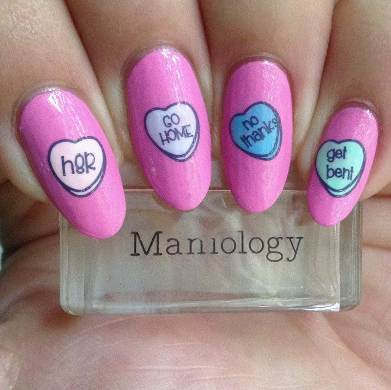 Love is 14, Valentines Nail Stamping Plates