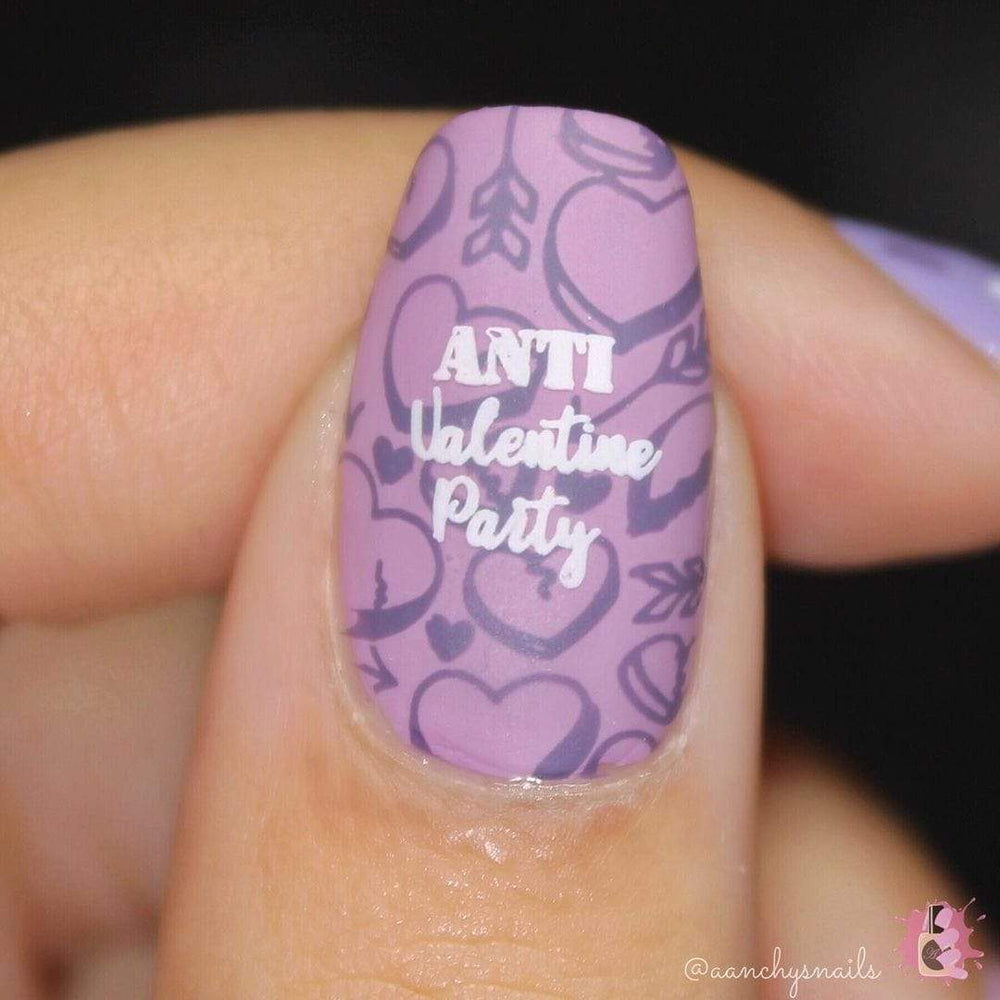 Twinsie Tuesday: Anti Valentine's Day Manicure - Maybe? - The Little Canvas