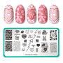 Valentine's Day Occasions: Opposites Attract (m045) - Nail Stamping Plate