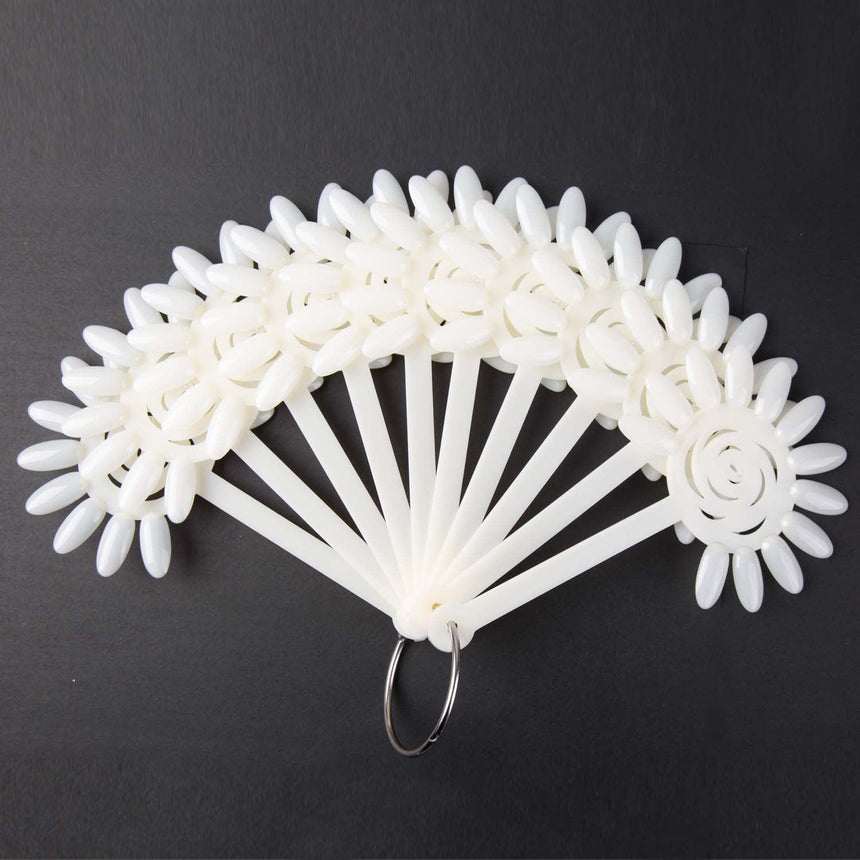 White Polish Swatch Wheels - Set of 10