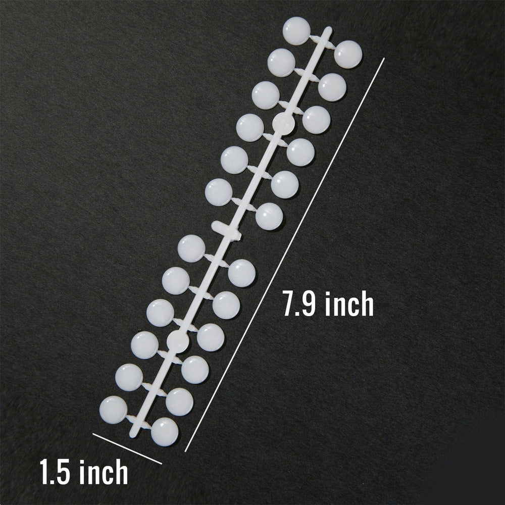 ﻿White Self-Adhesive Nail Polish Swatch Dots - Set of 120