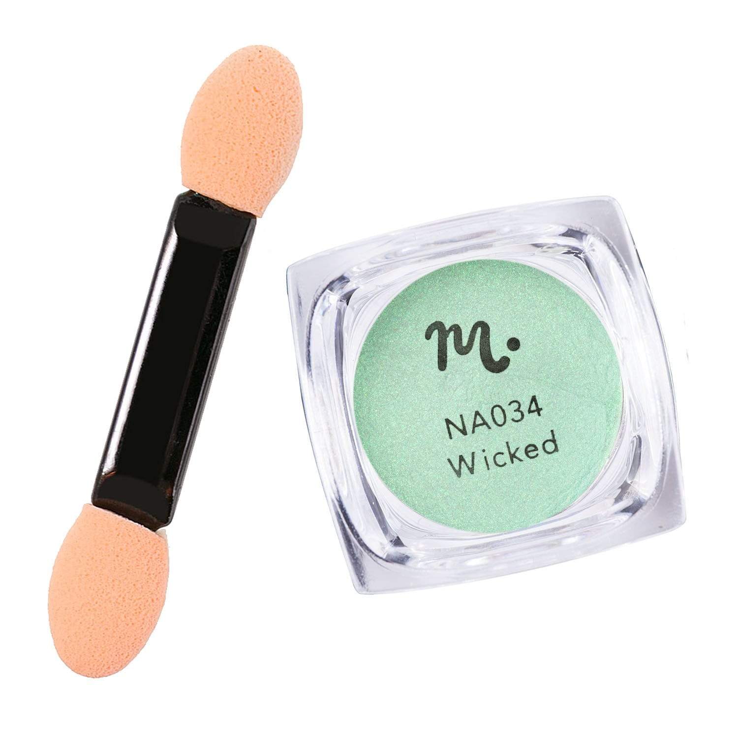 Maniology Wicked (NA034) - White/Green Iridescent Powder