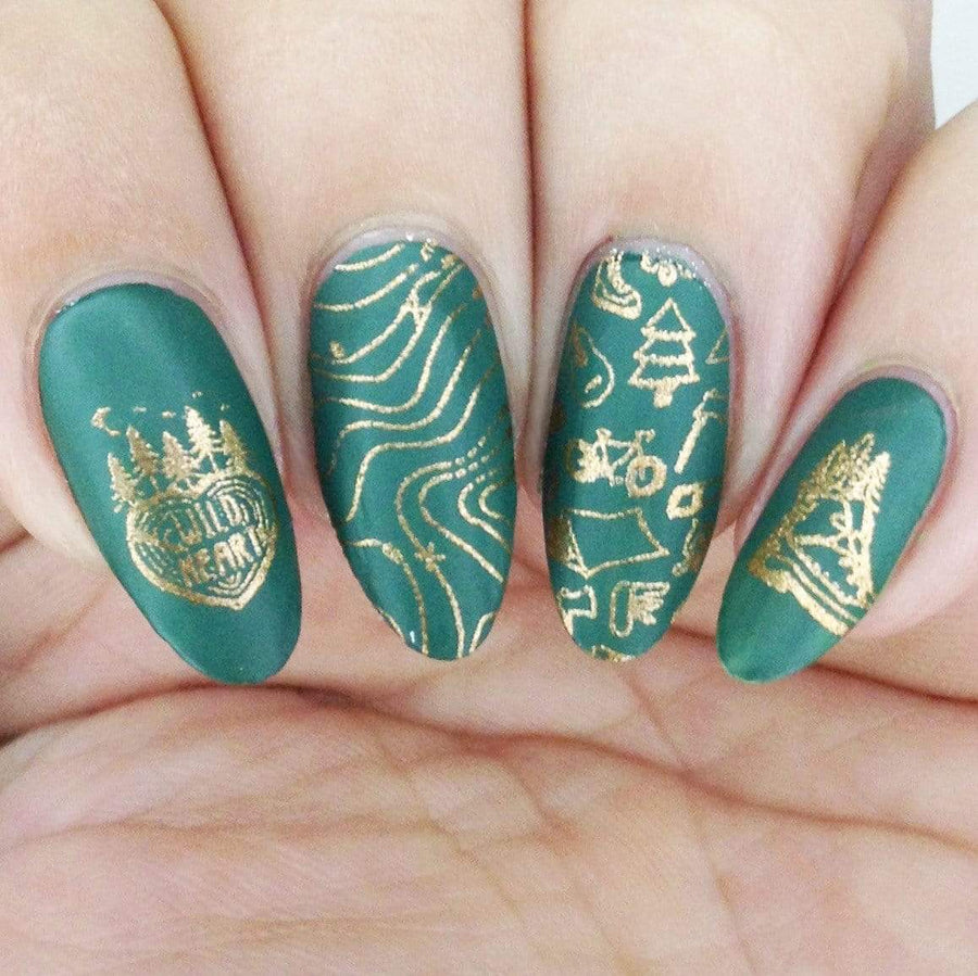 Wild Wanderer (m224) - Nail Stamping Plate