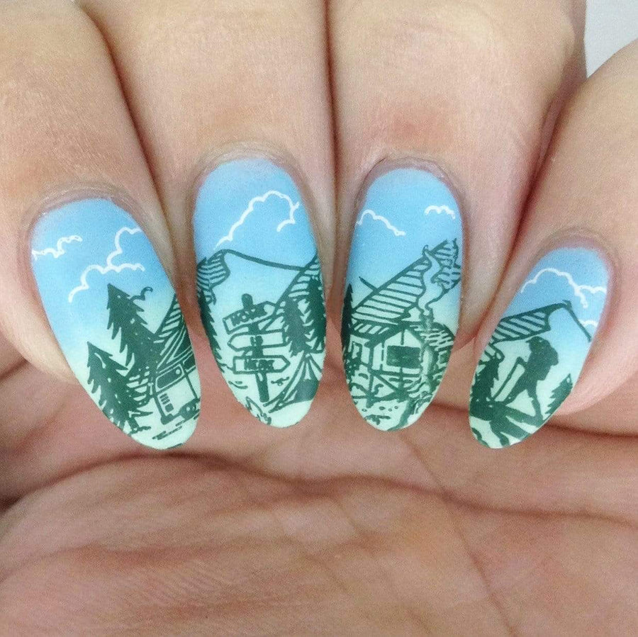 Wild Wanderer (m224) - Nail Stamping Plate