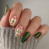 Winter Occasions XL: Ugly Sweater/Holly Jolly (m173) - Nail Stamping Plate