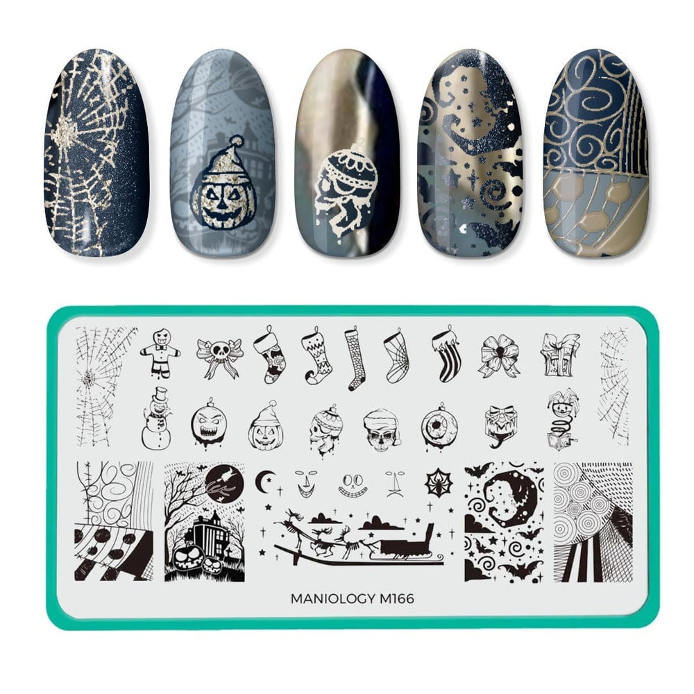X-Mas Nightmare: Sandy Claws (m166) - Nail Stamping Plate