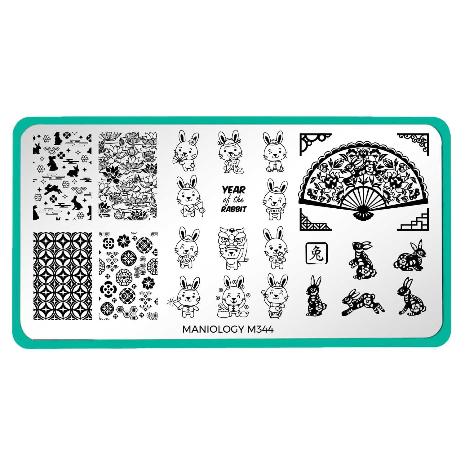 Year of the Rabbit Nail Stamping Plate Maniology