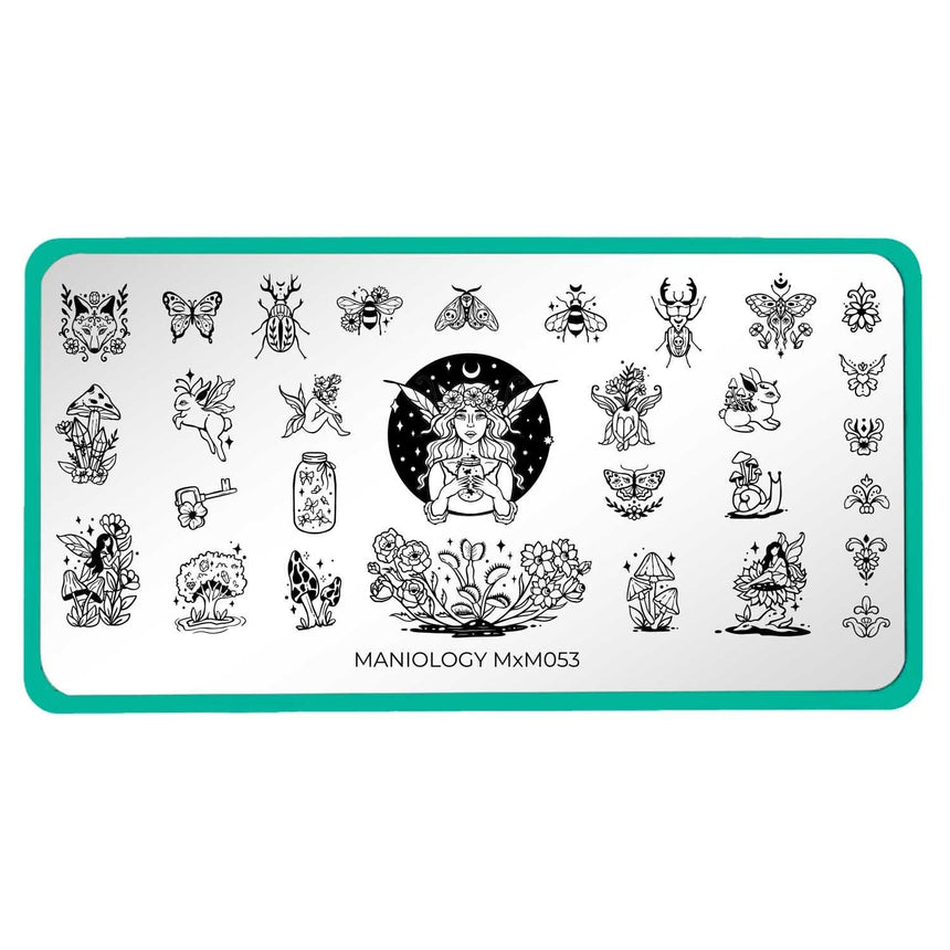 Fairy Kingdom: Fairyfolk (MXM053) - Nail Stamping Plate