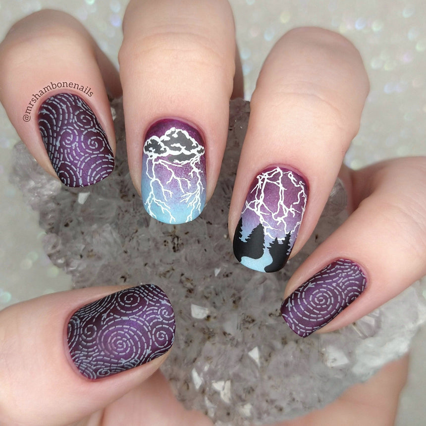 Storm Chaser: Eye of the Storm (MXM078) - Nail Stamping Plate