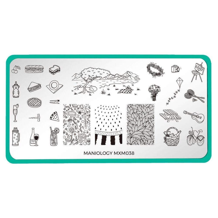 Summer Picnic: Picnic Spread (MXM038) - Nail Stamping Plate