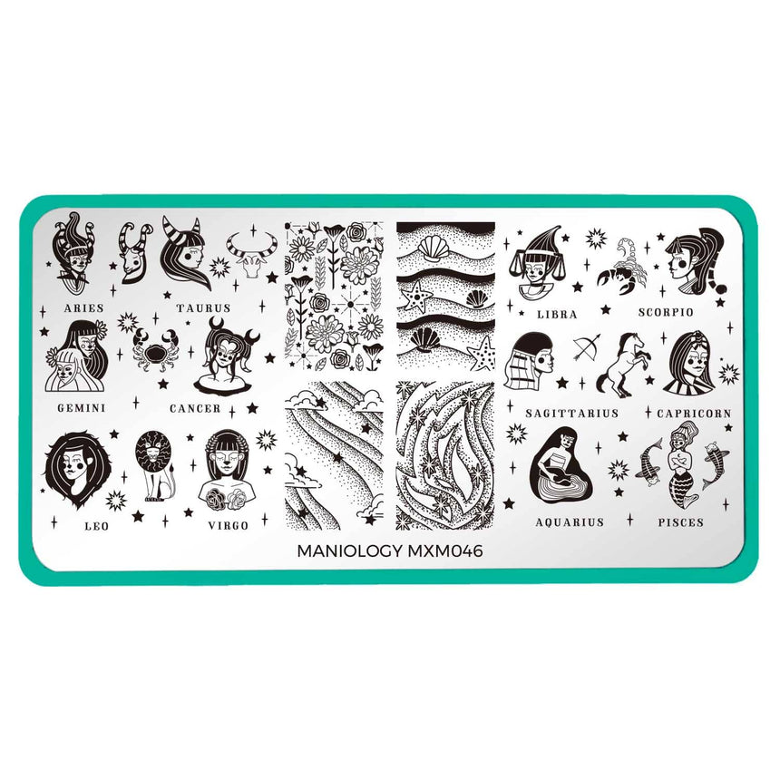 Star Signs: Zodiac ID (MXM046) - Nail Stamping Plate