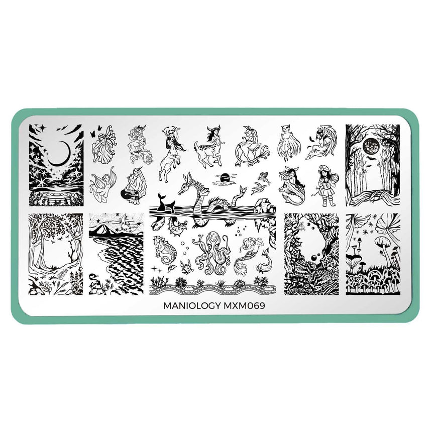 Mythical Creatures: Fabled Spirits (MXM069) - Nail Stamping Plate