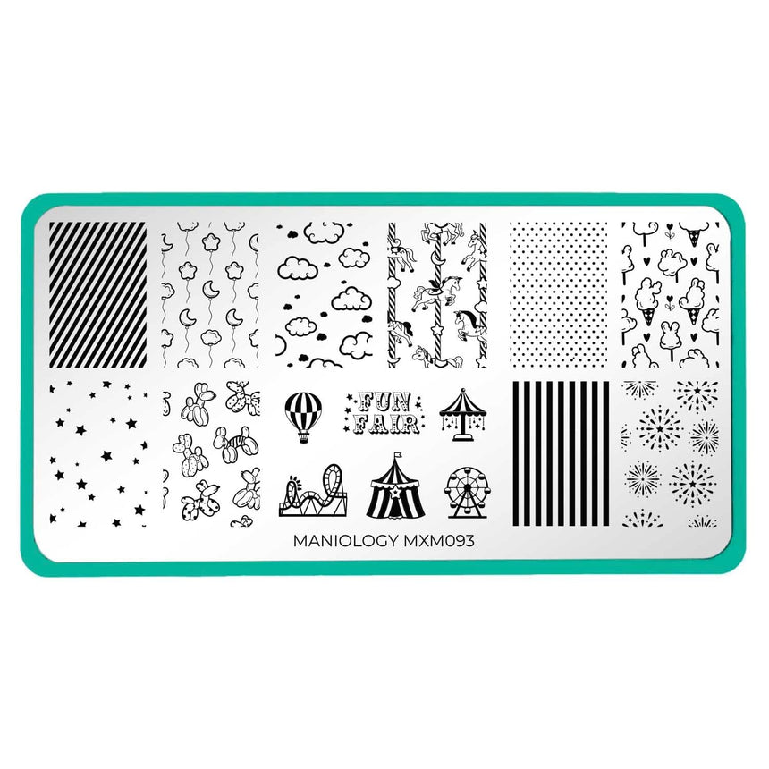 Fun Fair: Carousel Dreams (MXM093) - Nail Stamping Plate