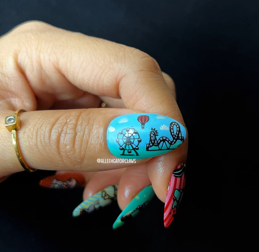 Fun Fair: Carousel Dreams (MXM093) - Nail Stamping Plate