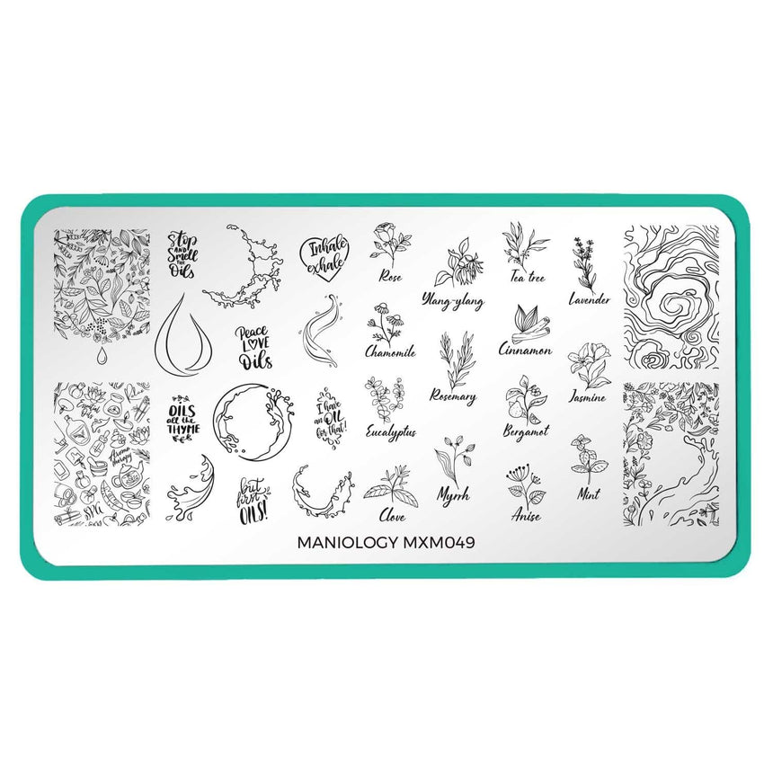 Aromatherapy: Scented Garden (MXM049) - Nail Stamping Plate