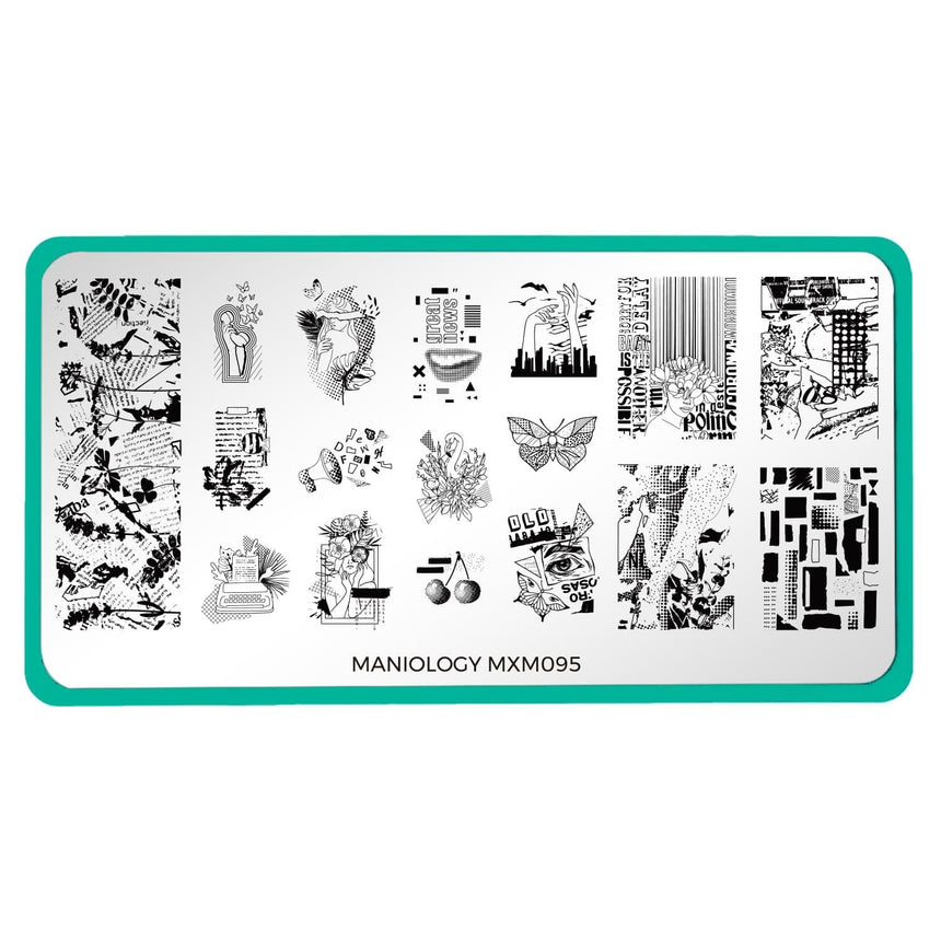 Maximalist: Cut & Curate (MXM095) - Nail Stamping Plate