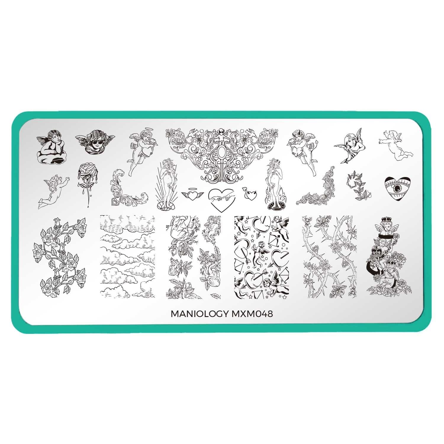 Devils & Angels: Cherubs of Chaos (MXM048) - Nail Stamping Plate