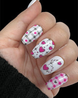 Hearts & Chains: Heartcrafted (MXM097) - Nail Stamping Plate