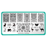 Mandala: Zen Creatures (MXM060) - Nail Stamping Plate