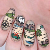 High Seas: X Marks the Spot (MXM058) - Nail Stamping Plate