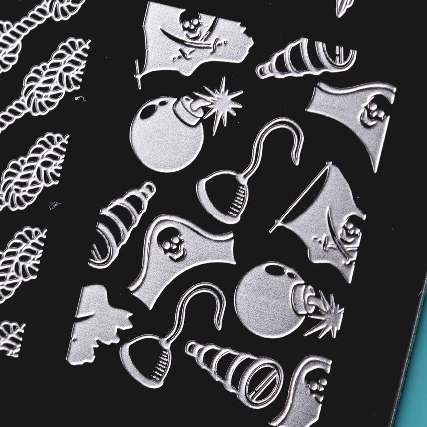 High Seas: X Marks the Spot (MXM058) - Nail Stamping Plate