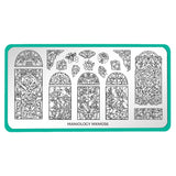 Stained Glass: Petal Pane (MXM056) - Nail Stamping Plate