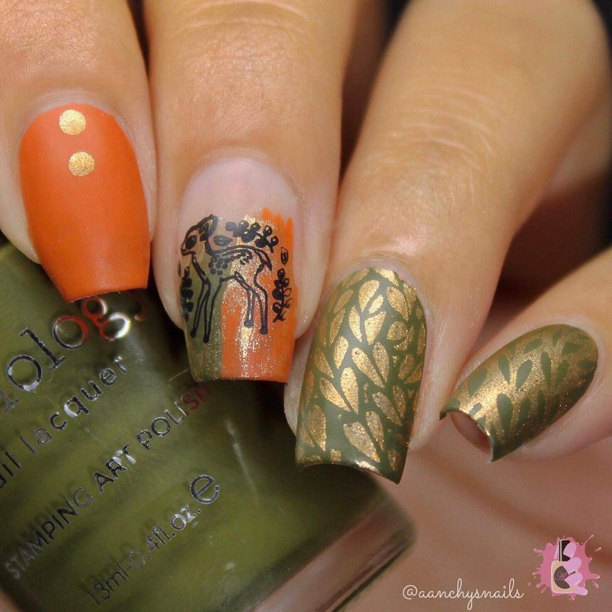 Unraveled: Falling Pieces (MXM041) - Nail Stamping Plate