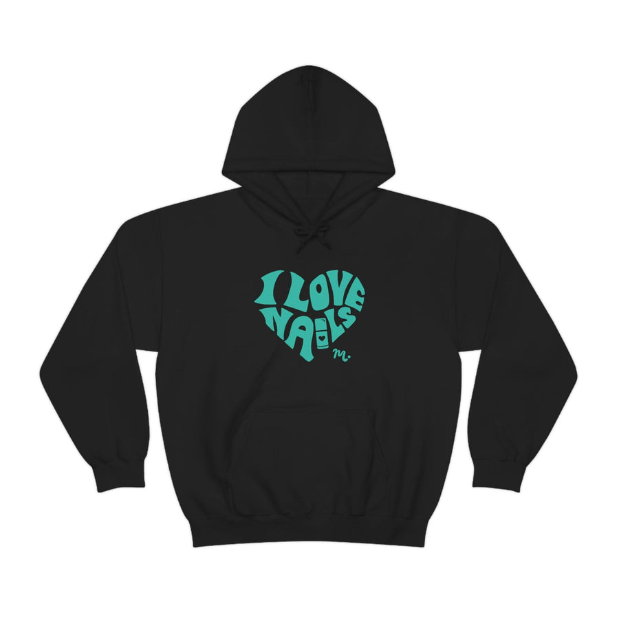 I Love Nails - Heavy Blend Hoodie Sweatshirt