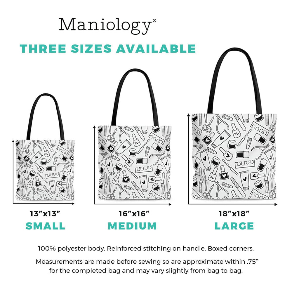 Manicure & Stamping Tools Print Tote Bag