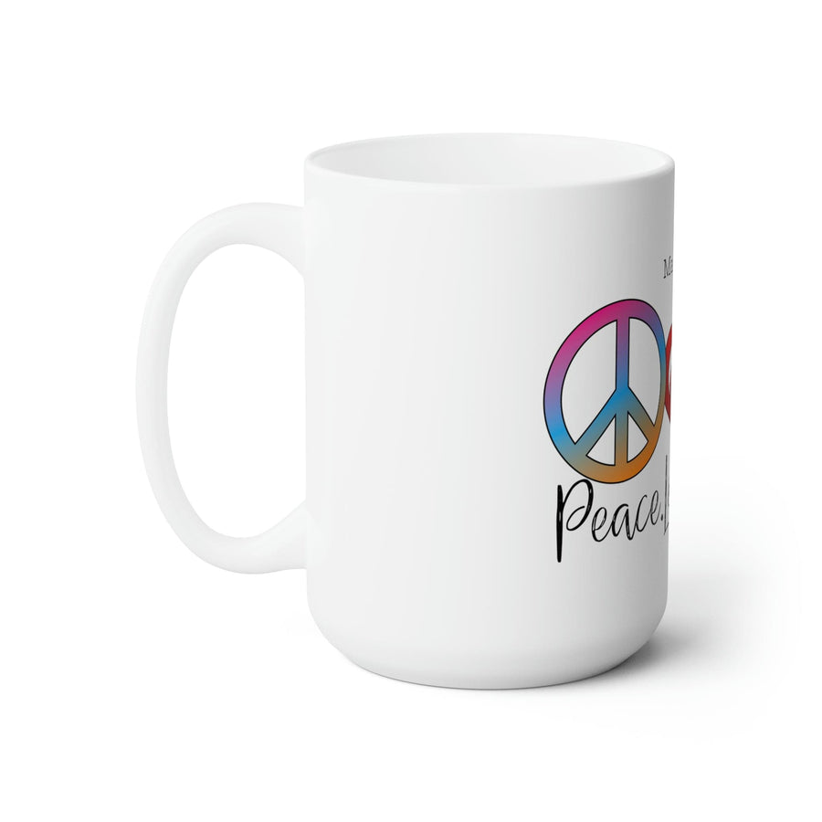 Peace - Love - Nails Ceramic Coffee Mug 15oz